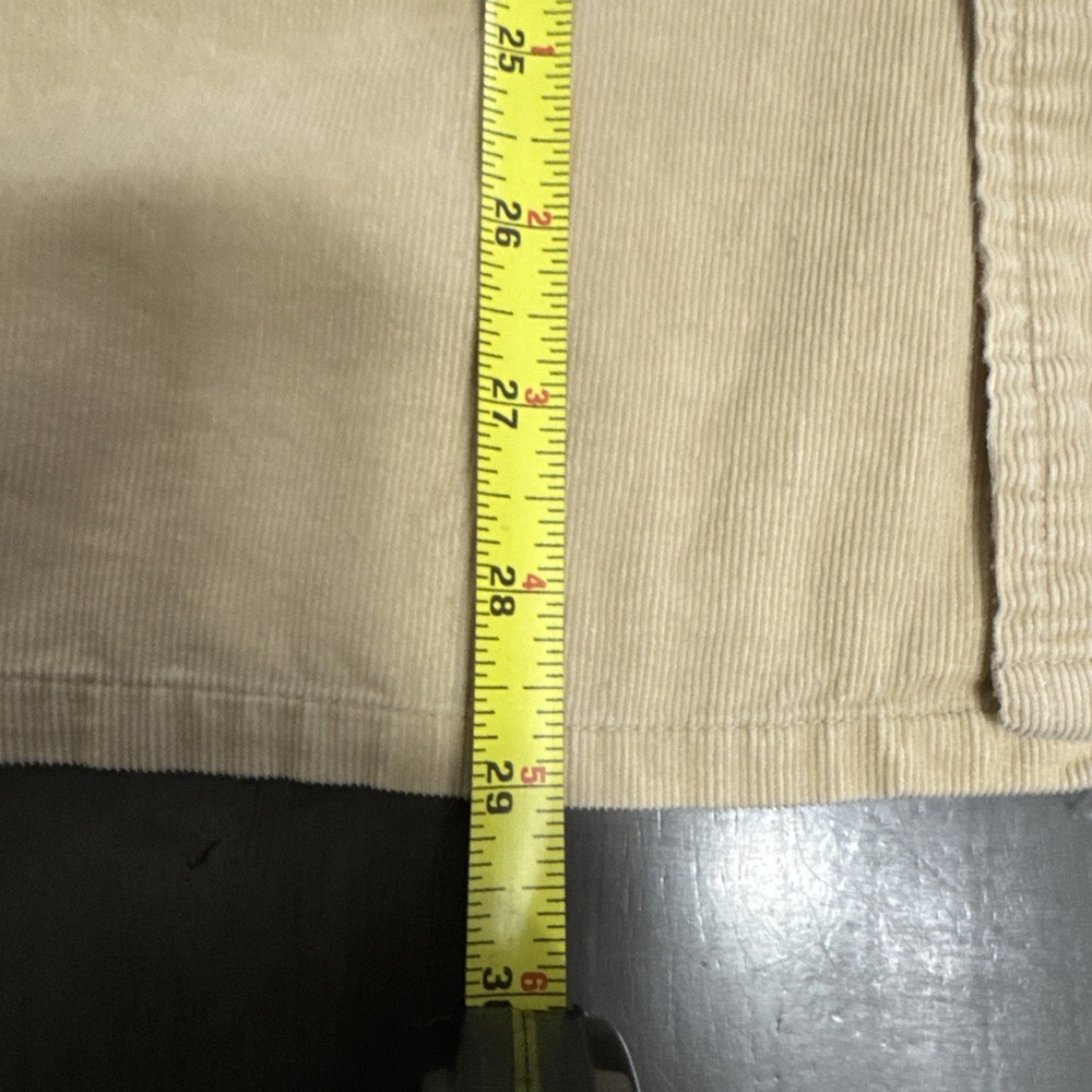Vintage Levis Button Up Shirt Large Tan Corduroy Big E For Men 70s 80s - Picture 13 of 15